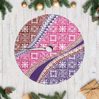 Hawaiian Quilt Pattern Tree Skirt Sweet Color Mixed - Polynesian Pride