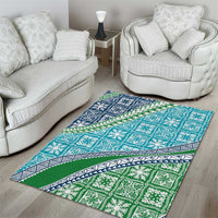 Hawaiian Quilt Pattern Area Rug Fresh Color Mixed - Polynesian Pride