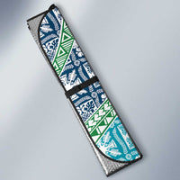 Hawaiian Quilt Pattern Auto Sun Shade Fresh Color Mixed - Polynesian Pride