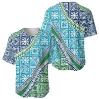 Hawaiian Quilt Pattern Baseball Jersey Fresh Color Mixed - Polynesian Pride