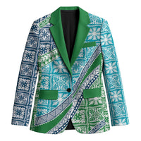 Hawaiian Quilt Pattern Blazer Fresh Color Mixed - Polynesian Pride