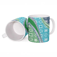 Hawaiian Quilt Pattern Ceramic Mug Fresh Color Mixed - Polynesian Pride