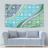 Hawaiian Quilt Pattern Tapestry Fresh Color Mixed - Polynesian Pride