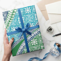 Hawaiian Quilt Pattern Wrapping Paper Fresh Color Mixed - Polynesian Pride