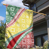 Hawaiian Quilt Pattern Garden Flag Special Color Mixed - Polynesian Pride