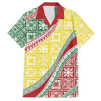 Hawaiian Quilt Pattern Hawaiian Shirt Special Color Mixed - Polynesian Pride