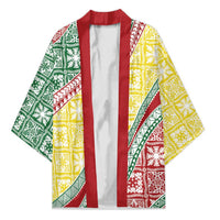 Hawaiian Quilt Pattern Kimono Special Color Mixed - Polynesian Pride
