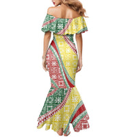 Hawaiian Quilt Pattern Mermaid Dress Special Color Mixed - Polynesian Pride