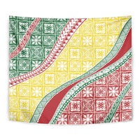 Hawaiian Quilt Pattern Tapestry Special Color Mixed - Polynesian Pride