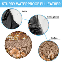 Fiji Masi Spare Tire Cover Bula Fijian Masi Tapa Vintage Style LT01 - Polynesian Pride