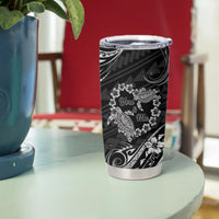 Polynesian Turtle Valentine Tumbler Cup You And Me Hibiscus Heart