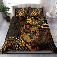 Polynesian Turtle Valentine Bedding Set You And Me Gold Hibiscus Heart LT01 - Polynesian Pride