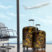 Polynesian Turtle Valentine Luggage Cover You And Me Gold Hibiscus Heart LT01 - Polynesian Pride