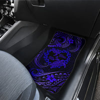 Polynesian Turtle Valentine Car Mats You And Me Navy Blue Hibiscus Heart LT01 - Polynesian Pride