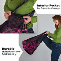 Polynesian Turtle Valentine Grocery Bag You And Me Pink Hibiscus Heart