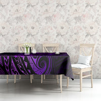 Polynesian Turtle Valentine Tablecloth You And Me Purple Hibiscus Heart LT01 - Polynesian Pride