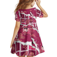 Hawaii Japanese Culture Pink Family Matching Tank Maxi Dress and Hawaiian Shirt Spring Cranes Aloha Pattern LT01 - Polynesian Pride
