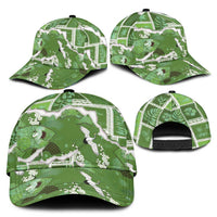 Hawaii Japanese Culture Sage Green Classic Cap Spring Cranes Aloha Pattern