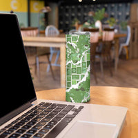 Hawaii Japanese Culture Sage Green Skinny Tumbler Spring Cranes Aloha Pattern