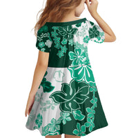 Green Hibiscus Plumeria Floral Family Matching Puletasi and Hawaiian Shirt LT01 - Polynesian Pride