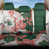 Green Orange Hibiscus Plumeria Floral Back Car Seat Cover - Polynesian Pride