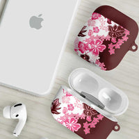 Pink Hibiscus Plumeria Floral AirPods Case - Polynesian Pride