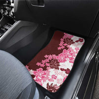 Pink Hibiscus Plumeria Floral Car Mats - Polynesian Pride