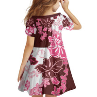 Pink Hibiscus Plumeria Floral Family Matching Puletasi and Hawaiian Shirt LT01 - Polynesian Pride