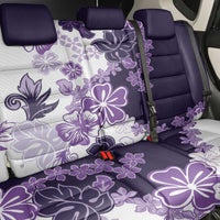 Purple Hibiscus Plumeria Floral Back Car Seat Cover - Polynesian Pride