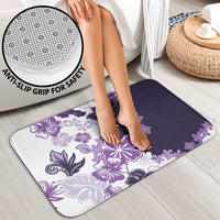 Purple Hibiscus Plumeria Floral Bathroom Set - Polynesian Pride