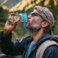 Personalized It's 5 o'clock Somewhere 4 in 1 Can Cooler Tumbler Hawaiian Tropical Parrots - Polynesian Pride