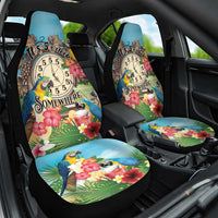 It's 5 o'clock Somewhere Car Seat Cover Hawaiian Tropical Parrots - Polynesian Pride
