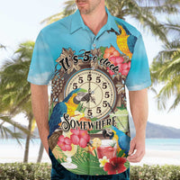 Personalized It's 5 o'clock Somewhere Hawaiian Shirt Hawaiian Tropical Parrots - Polynesian Pride