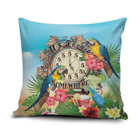 It's 5 o'clock Somewhere Pillow Cover Hawaiian Tropical Parrots - Polynesian Pride