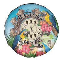 It's 5 o'clock Somewhere Spare Tire Cover Hawaiian Tropical Parrots - Polynesian Pride