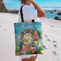 It's 5 o'clock Somewhere Tote Bag Hawaiian Tropical Parrots - Polynesian Pride