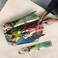 It's 5 o'clock Somewhere Umbrella Hawaiian Tropical Parrots - Polynesian Pride