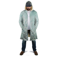 Polynesian Tiare Monstera Seafoam Green Cloak Liquid Style - Polynesian Pride