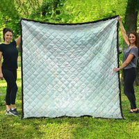 Polynesian Tiare Monstera Seafoam Green Quilt Liquid Style - Polynesian Pride