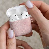 Polynesian Tiare Monstera Soft Pink AirPods Case Liquid Style - Polynesian Pride