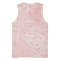 Polynesian Tiare Monstera Soft Pink Basketball Jersey Liquid Style - Polynesian Pride