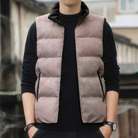 Polynesian Tiare Monstera Soft Pink Sleeveless Puffer Jacket Liquid Style - Polynesian Pride