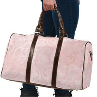 Polynesian Tiare Monstera Soft Pink Travel Bag Liquid Style - Polynesian Pride