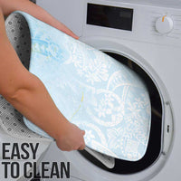 Polynesian Tiare Monstera Baby Blue Bathroom Set Liquid Style - Polynesian Pride