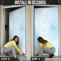 Polynesian Tiare Monstera Baby Blue Door Cover Liquid Style - Polynesian Pride