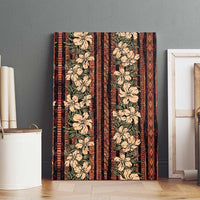 Hawaii Hibiscus Canvas Wall Art Retro Style - Polynesian Pride