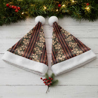 Hawaii Hibiscus Christmas Santa Hat Retro Style - Polynesian Pride