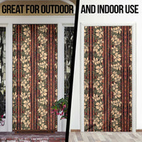 Hawaii Hibiscus Door Cover Retro Style - Polynesian Pride
