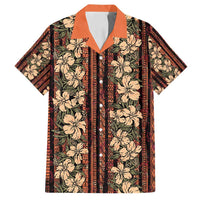 Hawaii Hibiscus Family Matching Puletasi and Hawaiian Shirt Retro Style - Polynesian Pride