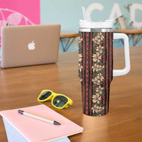 Hawaii Hibiscus Tumbler With Handle Retro Style - Polynesian Pride